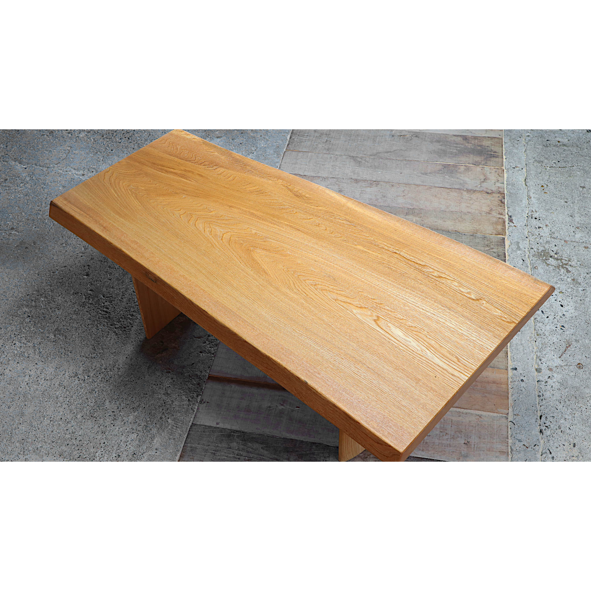 岩手県産セン材のミニテーブル（120cm、オイル仕上げ）